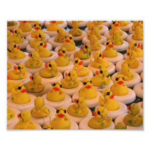 Funny Yellow Rubber Ducks 10x8  Photo Print