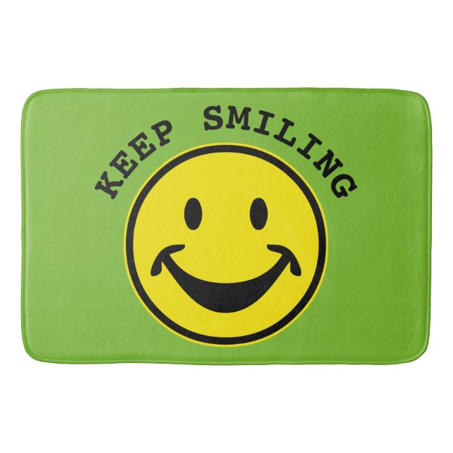 Funny yellow + your backg. & ideas bath mat (Front)