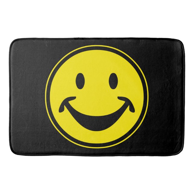 Funny yellow + your backg. & ideas bath mat (Front)