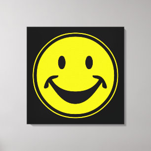 Funny yellow + your backg. & ideas canvas print