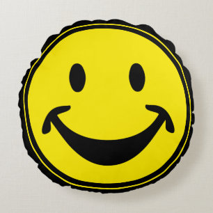 Funny yellow + your backg. & ideas round cushion