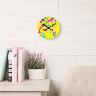 Funny yelow wall clock