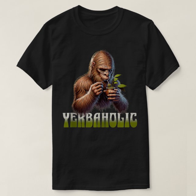 Funny Yerba Mate Tea Lover Drinking Tea  T-Shirt (Design Front)