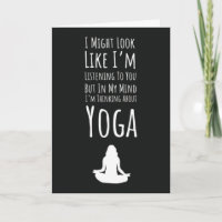 Funny Yoga Cards Humour Joke
