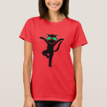 Funny Yoga Cat Pose Humor Cute Cat Yoga Instructor T-Shirt<br><div class="desc">A playful and funny yoga cat design inspired by the classic cat pose from yoga practice. Perfect for yoga instructors, yoga teachers, and cat lovers who enjoy adding humor to their yoga sessions. This cute and light-hearted graphic blends yoga culture with adorable cat humor, making it great for yoga enthusiasts,...</div>