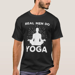 Funny Yoga Design For Men Boys Yoga Pose Meditatio T-Shirt