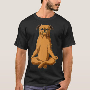 Funny Yoga Dog Brussels Griffon Premium T-Shirt