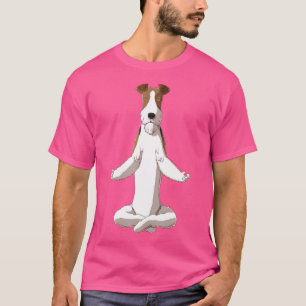 Funny Yoga Dog Wire Fox Terrier T-Shirt