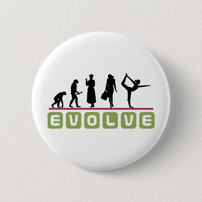 Funny Yoga Gift 6 Cm Round Badge (Front)