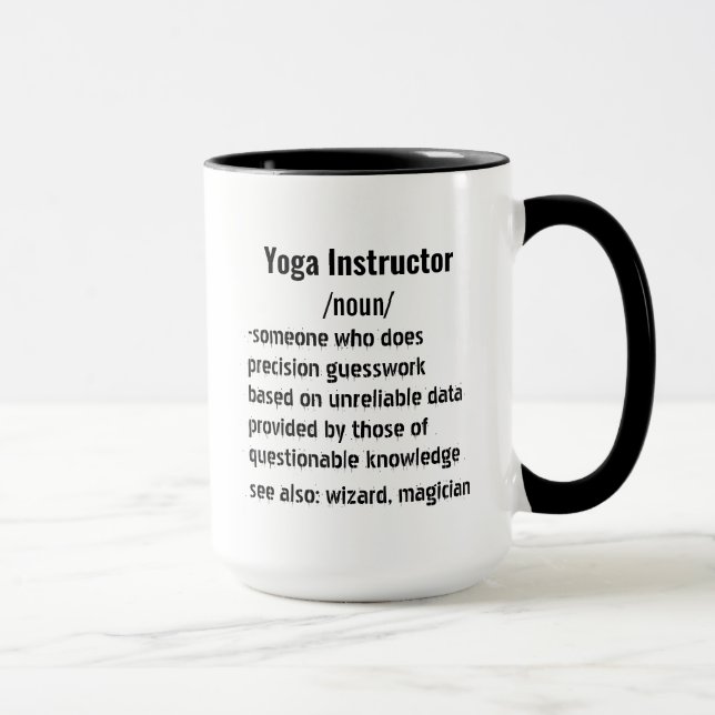 Funny Yoga Instructor Definition gifts  Mug (Right)
