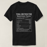 Funny Yoga Instructor Nutrition Facts Boss Gift