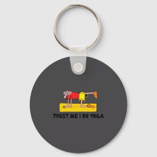 Funny Yoga Key Ring