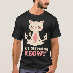 Funny Yoga Lover Gifts For Women Cute Cat Yoga Me T-Shirt