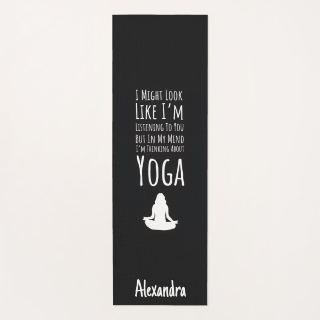 Funny Yoga Mats Exercise Stretch Relax Fitness (Front)
