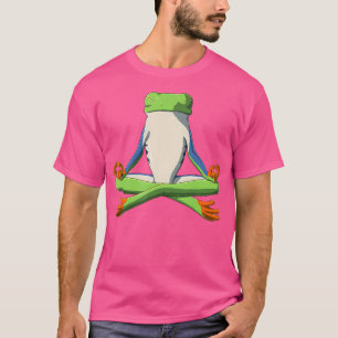 Funny Yoga Red Eyed Tree Frog T-Shirt