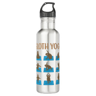 Funny Yoga Sloth Lovers - Meditation Lovers 710 Ml Water Bottle