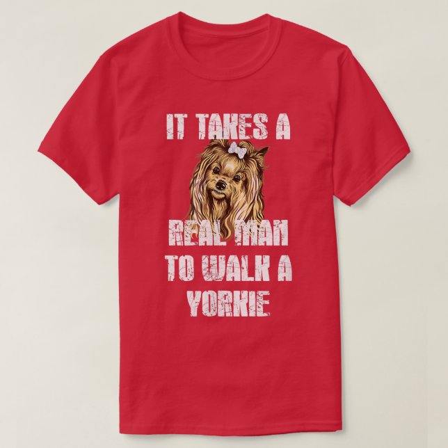 Funny Yorkie  T-Shirt (Design Front)