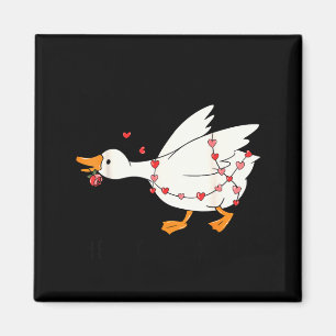 Funny You Make My Heart Go Honk Goose Heart Valent Magnet