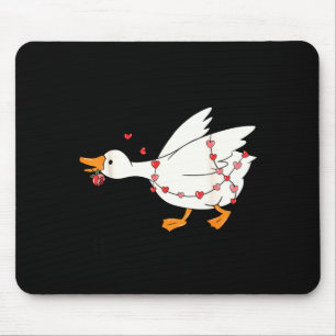 Funny You Make My Heart Go Honk Goose Heart Valent Mouse Pad
