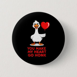 Funny You Make My Heart Go Honk Matching Valentine 6 Cm Round Badge