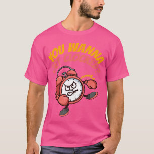 Funny You Wanna Get Clocked Boxing Karate T-Shirt