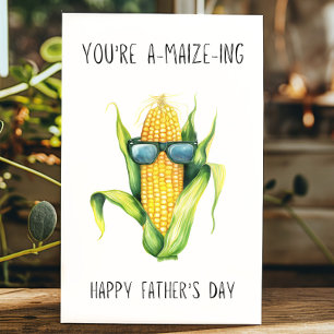 Funny You're A-maize-ing Gardener's Father's Day Card