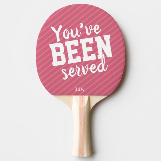 Funny You've been served Monogram Ping Pong Paddle (Front)