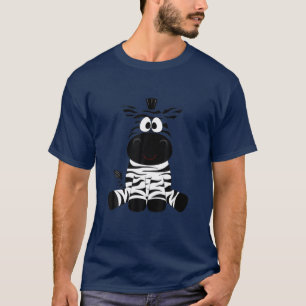 Funny Zebra Cartoon Design For Little Kids Or Big T-Shirt