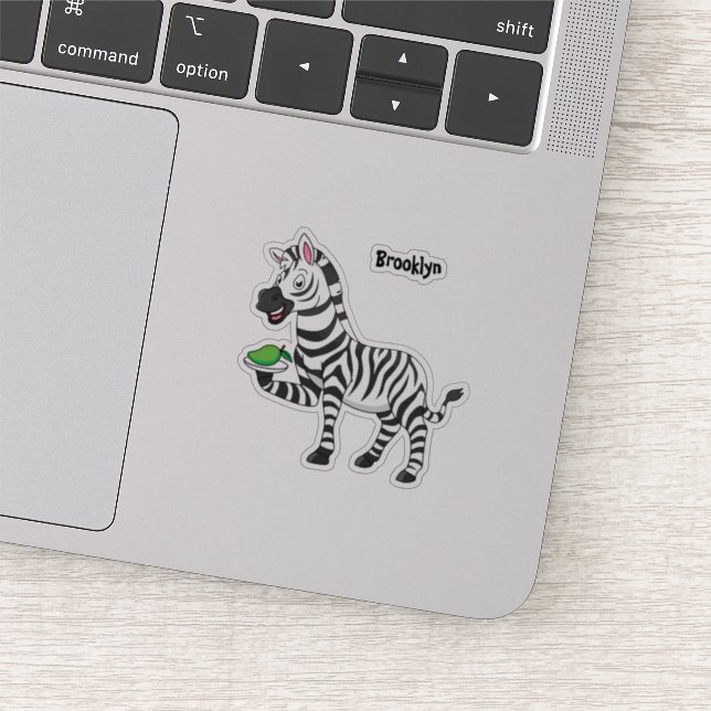 Funny zebra cartoon illustration (Detail)