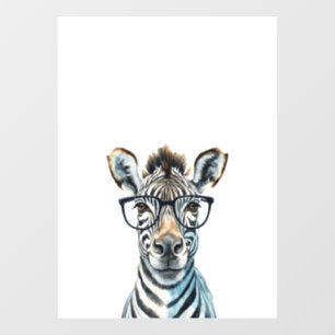 Funny Zebra Wearing glasses