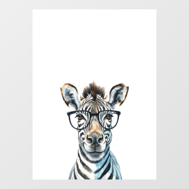Funny Zebra Wearing glasses  (Sheet)