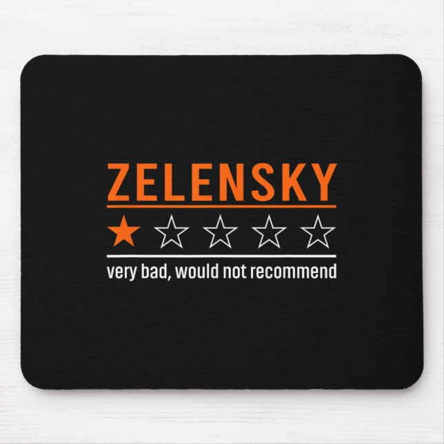 Funny Zelensky Conservative Republican Ukraine  Mouse Pad (Front)