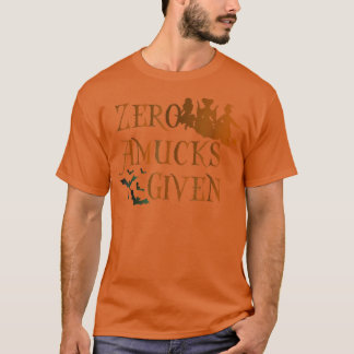 Funny Zero Amucks Given Cute Amuck With Bat Hallow T-Shirt