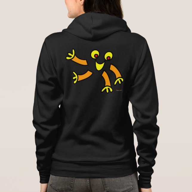 funny zip hoodie (Back)