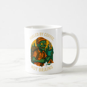Funny Zombie Camper Fuelled by Coffee Design Mug