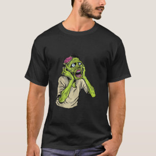 Funny Zombie Confused Horror Sarcastic Humour Hall T-Shirt