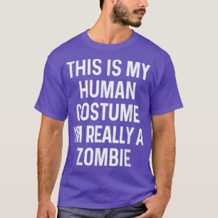 Funny Zombie Costume  Halloween 2944 T-Shirt