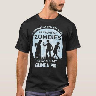 Funny Zombie Halloween Pet Guinea Pig T-Shirt