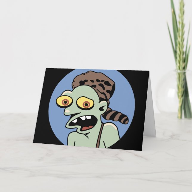 Funny Zombie Hillbilly Greeting Card (Front)