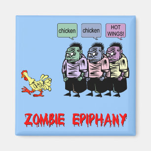 Funny zombie magnet