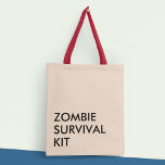 Funny ZOMBIE Modern Typography Minimalist<br><div class="desc">This tote bag is a stylish and functional accessory that combines the best of both worlds: fun and playful typography with a minimalist design that makes it versatile and easy to wear with any outfit and adds a touch of sophistication and elegance to the overall look. The typography design is...</div>