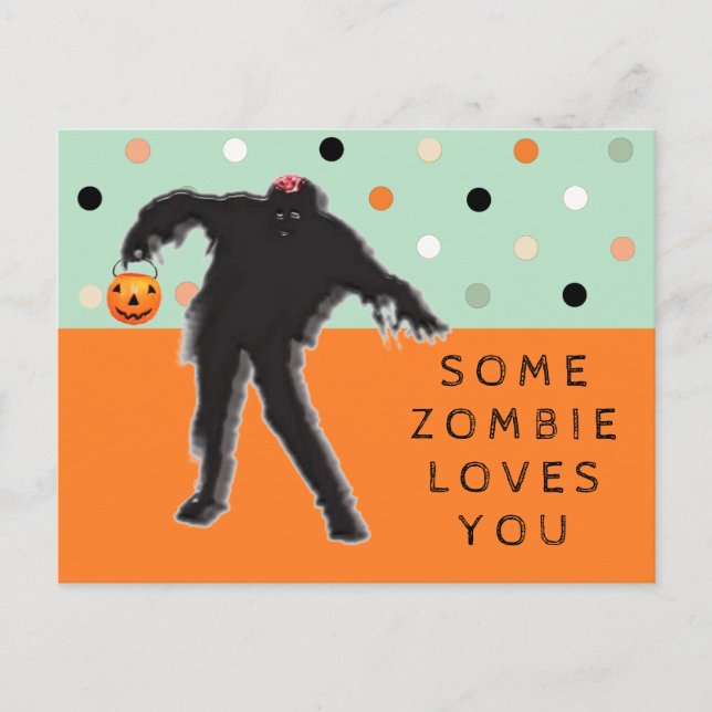 Funny Zombie Postcard (Front)