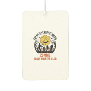 Funny Zombie Shirt with Engraved Moon and Dark Hum Car Air Freshener