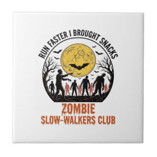 Funny Zombie Shirt with Engraved Moon and Dark Hum Tile