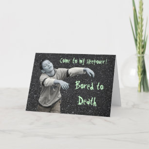 Funny Zombie Sleepover Party Invitation