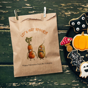 Funny zombie vegetables Halloween  Favour Bags