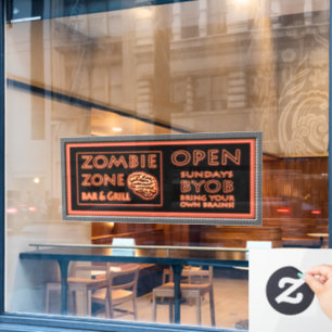 Funny Zombie Zone Halloween
