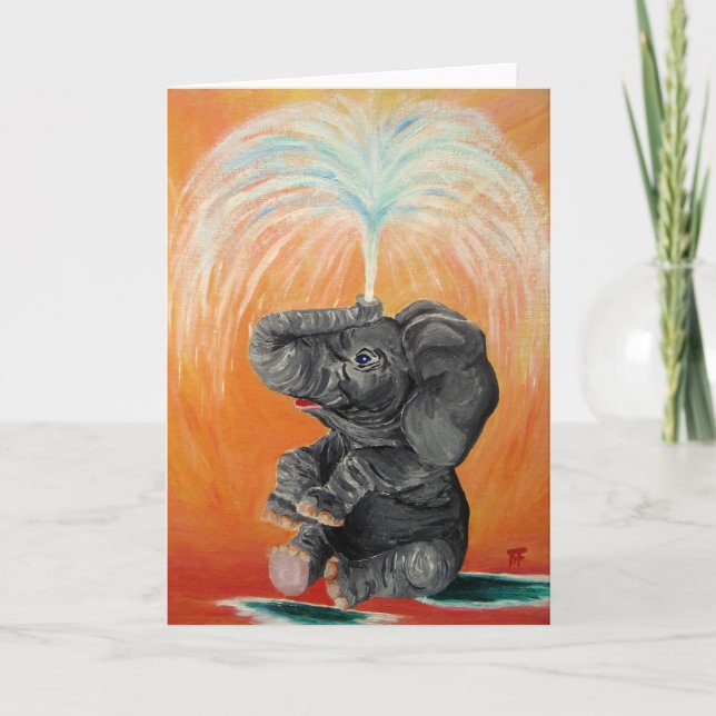 Funnyphant - Greetingcard Card (Front)