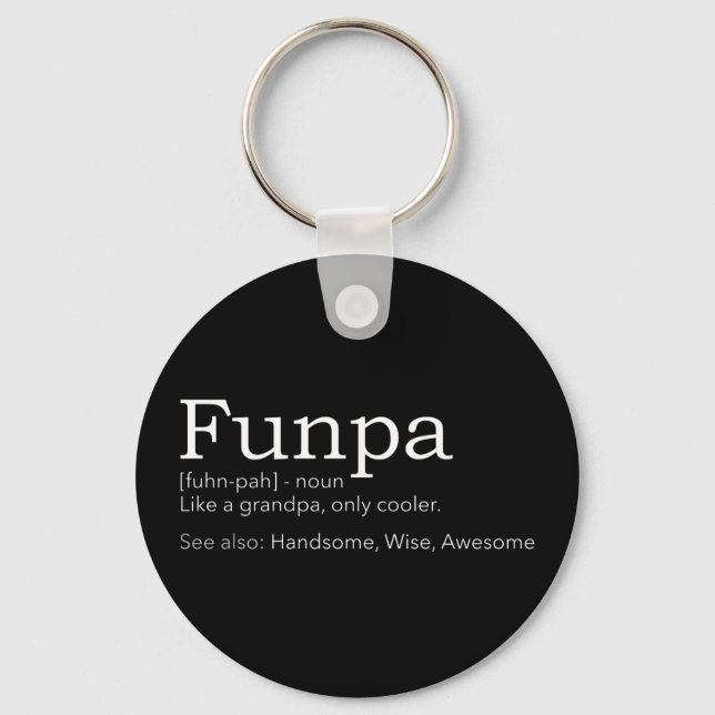 Funpa cool grandpa key ring (Front)