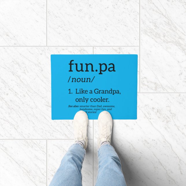 Funpa Like A Grandpa Only Cooler Doormat (Indoor)